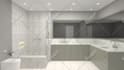 do bathroom laundry mud room interior design render by an architect