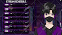 design awesome stream schedule for vtuber or streamer