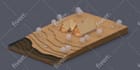 do a wooden architectural 3d model rendering