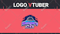 create vtuber logo design with anime or kawaii style for live2d twitch channel