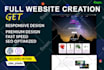 create wordpress website, redesign, or customization