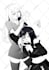 draw black and white commission 1 character