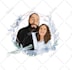 draw couple portrait for wedding illustration
