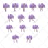 animate your pixel art character with idle, run, and attack cycles