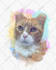 do a custom pet portrait, dog portrait, cat portrait