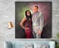 draw lovely couple and wedding portrait oil painting