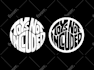 make design circle typography logo or illustration for brand