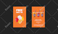 design elegant ticket gift voucher coupon and thank you card