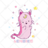 design cute mascot pixel cartoon logo and pixel characters