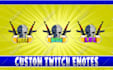 design custom twitch emotes and sub badges