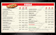 design a professional restaurant menu and food price list