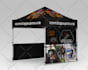 design eye catching tent, backdrop, table cover, booth, canopy