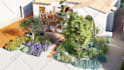 create your front yard, backyard, garden,swimming pool and landscape design