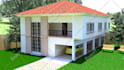 create a 3d exterior view and 3d floor plan for your project
