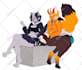 do illustrations, character design, furry, nsfw and sfw
