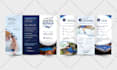 design a clean professional trifold or bifold brochure