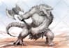 draw dragon creature, dnd art sprite, and fantasy art