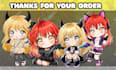 draw anime chibi character art for design character, fanart, kawaii