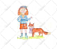 create hand painted watercolor children book illustrations