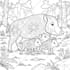 line drawing and vector line art illustration