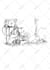 draw black and white  illustrations for children books