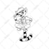 draw clean black and white line art illustration