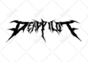create hardcore or metal band logo design