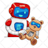 design cute robot character or mascot