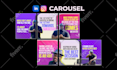 design carousel post for instagram, linkedin, facebook, social media posts