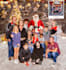 do photoshop editing put santa hat and christmas bg
