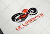 do logistic transport trucking transportation logo
