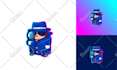 create cute cartoon logo design, mascot for your business