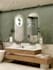 modern bathroom interior design and realistic 3d rendering