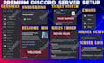 do any custom discord server setup within 12 hours