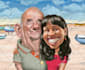 create a detailed custom caricature with a personalized scene
