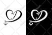 do clever initial letters, monogram, apparel text logo
