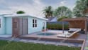 render custom 3d backyard landscape design front yard garden pool patio pergola