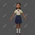 create 3d character animation, model and rig