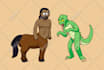 create cartoon characters design for profile pic and meme