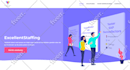 do 2d flat, 3d isometric vector illustration for website UI, app, splash screen