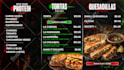do restaurant men, TV menu, digital menu flyer, brochure