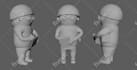 sculpt 3d character or asset model for sculpting and gaming