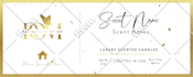candle label design with unlimited revisions