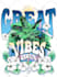 trendy typography and groovy mix retro graphic