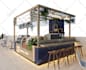 design café booth restaurant kiosk coffee shop bar