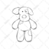 draw line art illustration for children