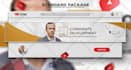 design luxury real estate and realtor youtube banner and logo