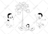 sketch cartoon characters and comic art