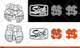 create varsity college athletics sports logo
