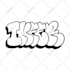 do awesome graffiti throw up with your name or your brand
